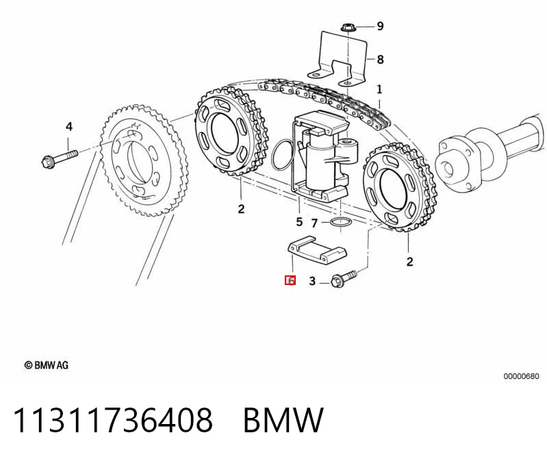 Comprar Tensor superior de cadena de distribución BMW 7 E32 a bajo precio