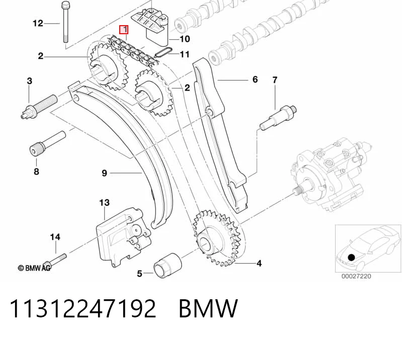 Comprar 1606272 Ford Cadena de distribución superior