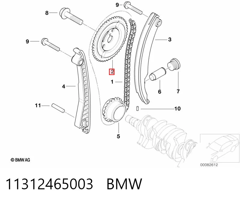 Comprar Piñón del árbol de levas Mini Cooper  R50, R53 a bajo precio