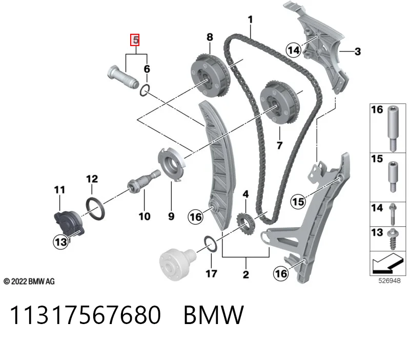 Comprar 11317567680 VAG Tensor de cadena de distribución