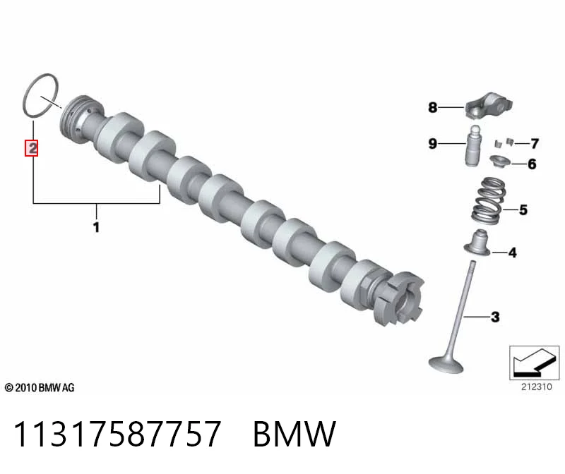 Retén, árbol de levas BMW 3 