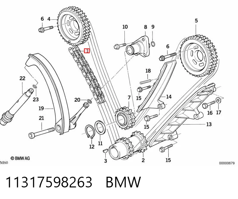 Cadena de distribución para BMW 7 E32
