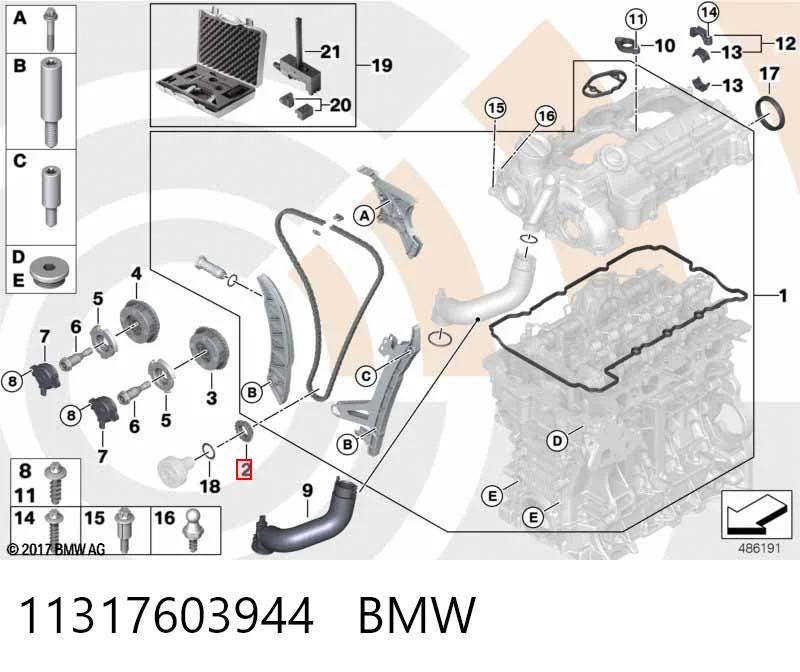 11317603944 BMW Piñón del cigüeñal 