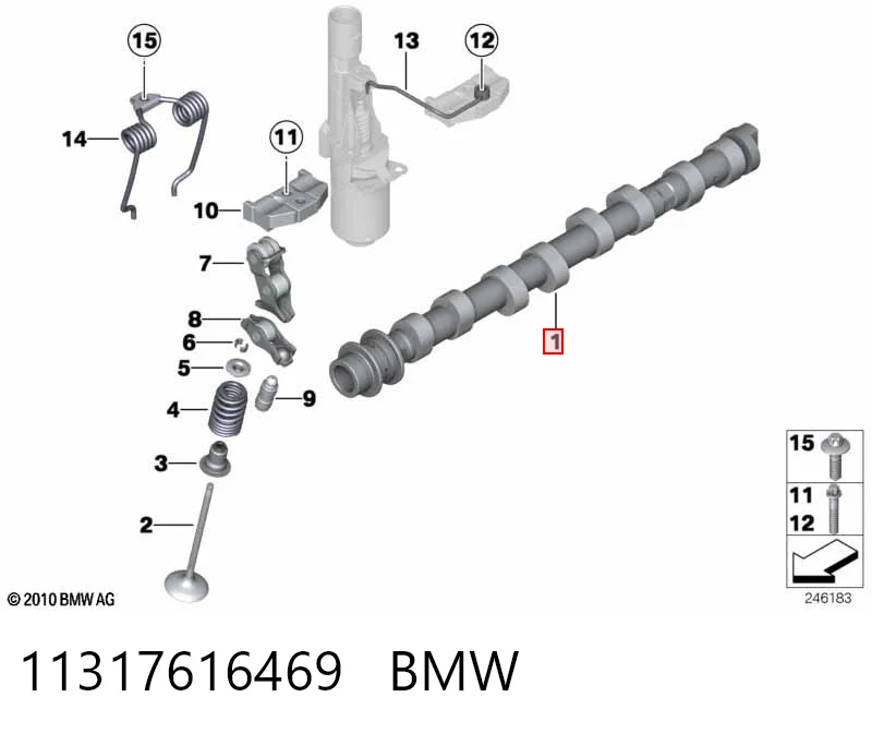 11317616469 BMW Árboles de levas