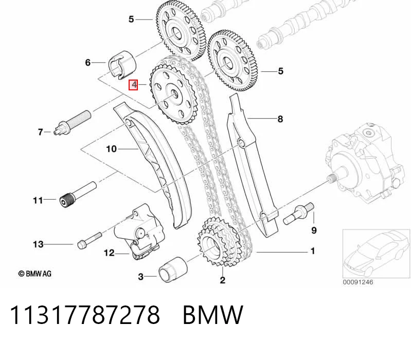 Comprar Piñón del árbol de levas BMW 3  E46 a bajo precio