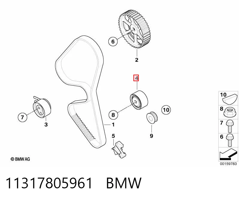 Rodillo intermedio de correa dentada Peugeot 308 I hatchback comprar en España