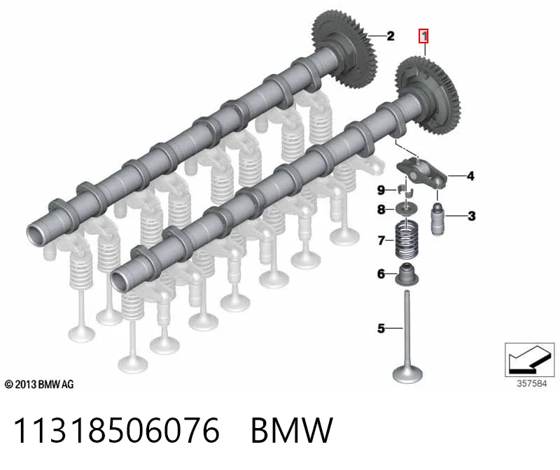 11318506076 BMW Árboles de levas