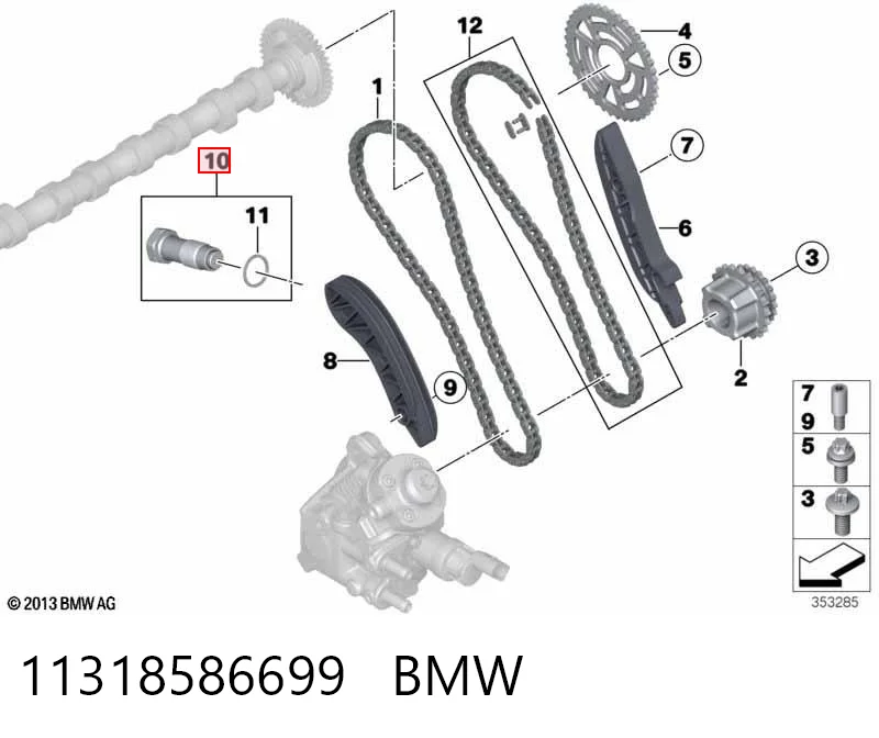 11318586699 BMW Tensor de cadena de distribución