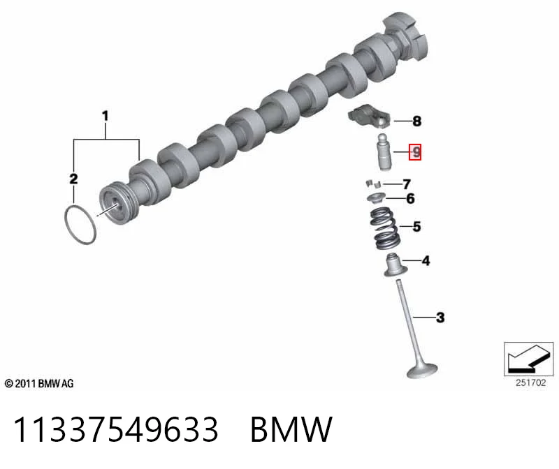 11337549633 BMW Taqués de motor