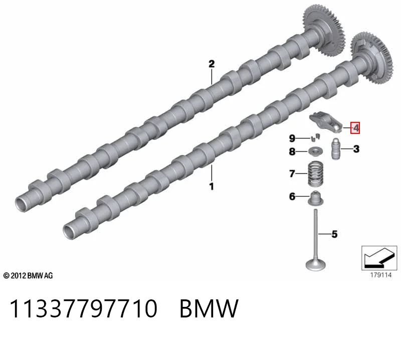 11337797710 BMW Balancín, distribución del motor