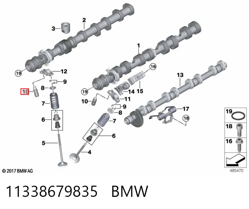 11338679835 BMW Taqués de motor