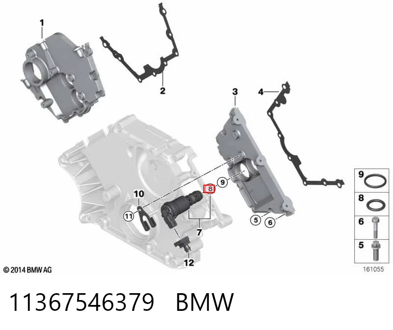 11367546379 BMW Junta del regulador de fase del árbol de levas