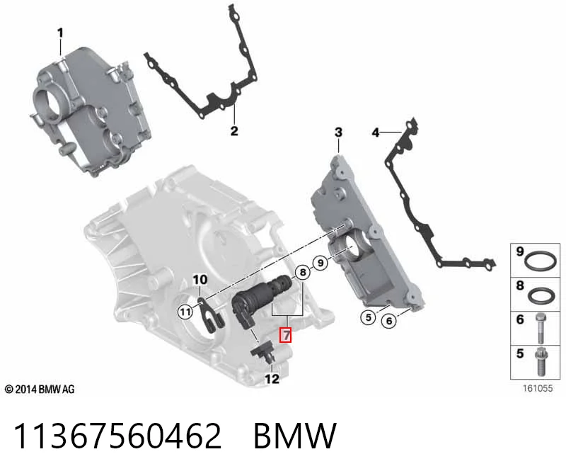11367560462 BMW Válvula control, ajuste de levas