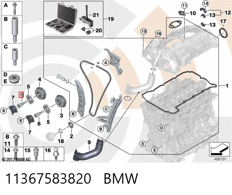 11367583820 BMW Válvula control, ajuste de levas