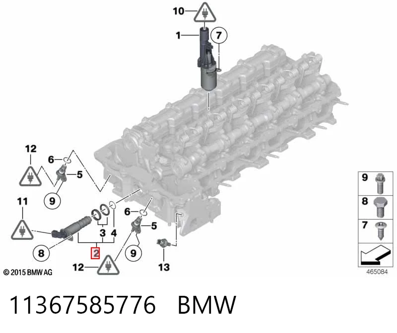 11367585776 BMW Válvula control, ajuste de levas
