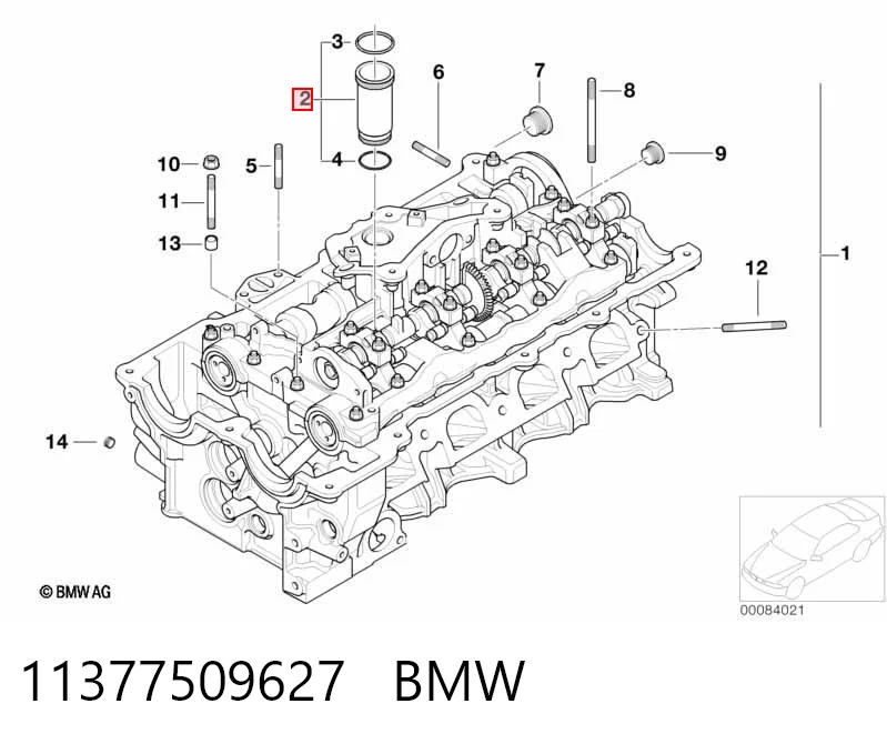 11377509627 BMW Vaso de bujía