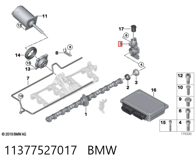 11377527017 BMW Sensor posición arbol de levas
