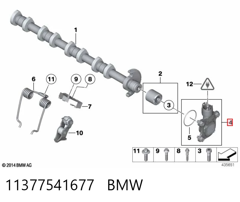 11377541677 BMW Sensor posición arbol de levas