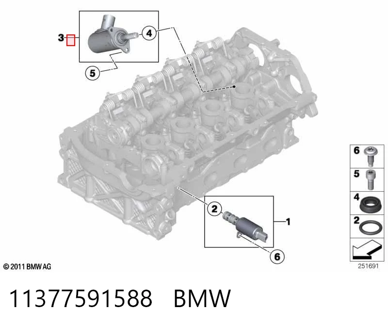 Regulador de ralentí para BMW 1  F21
