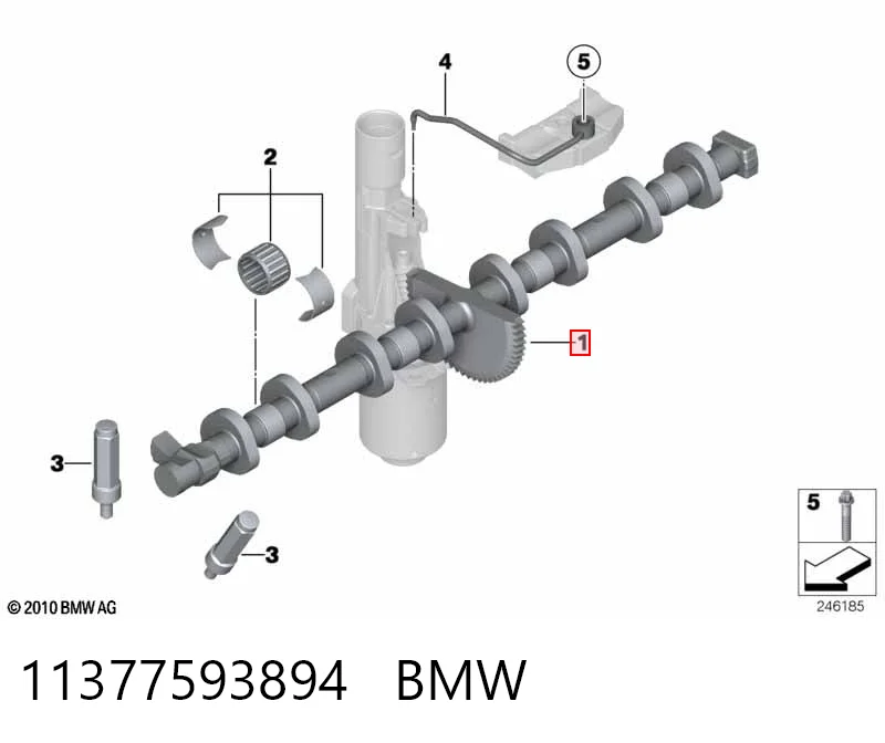 11377593894 BMW Eje excéntrico Valvetronic