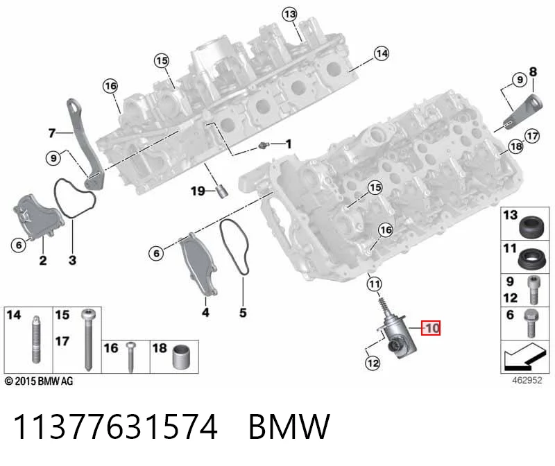 11377631574 BMW Válvula control, ajuste de levas