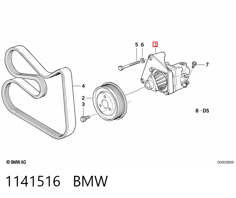 1141516 BMW Bomba hidráulica de dirección