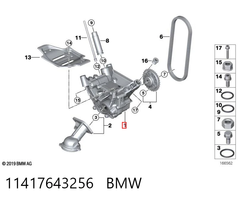 11417643256 BMW Bomba de aceite