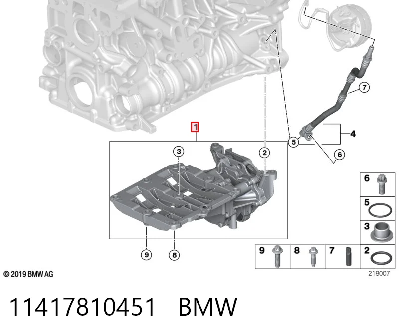 11417810451 BMW Bomba de aceite