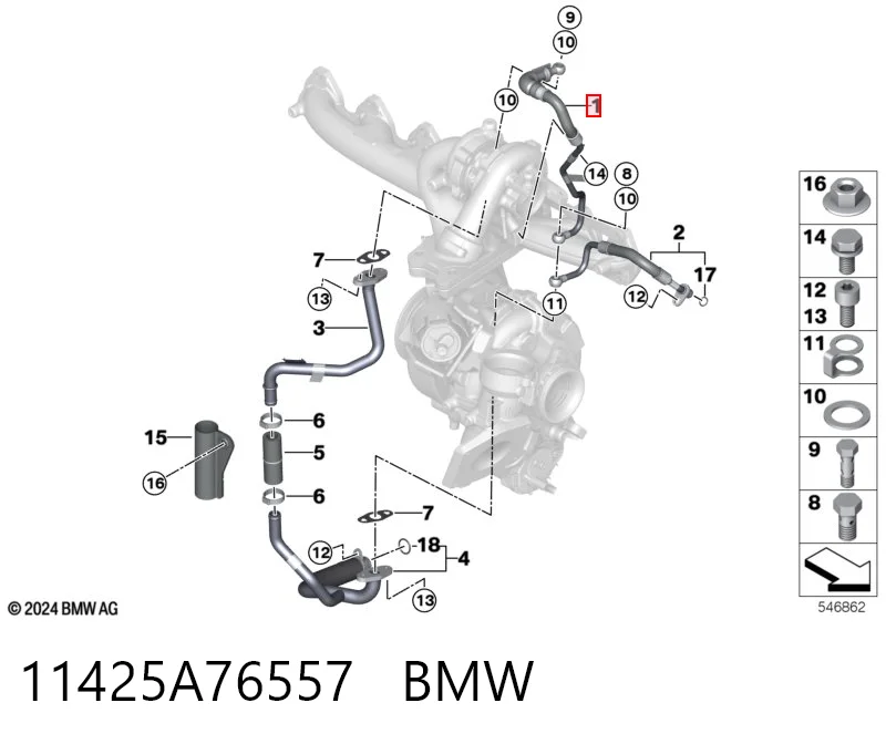 11425A76557 BMW