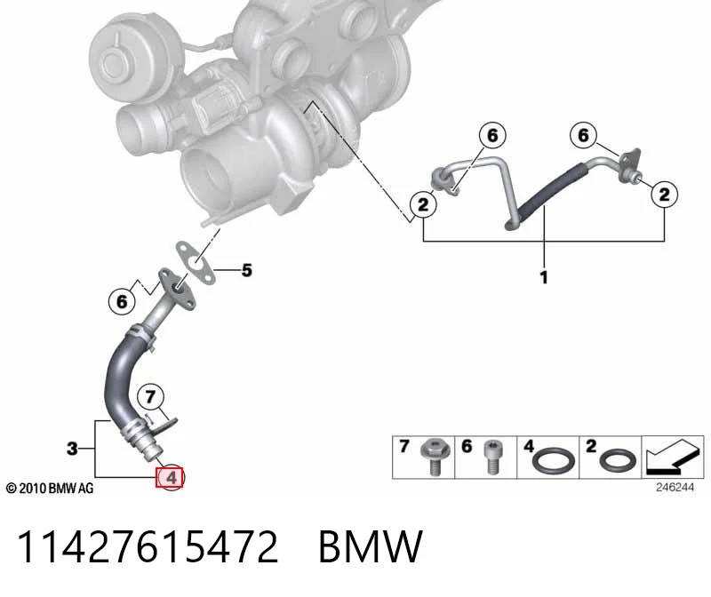 11427615472 BMW Tapa de la caja de fusibles