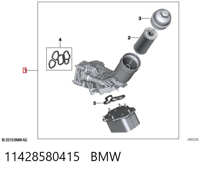 11428580415 BMW Portafiltro de aceite