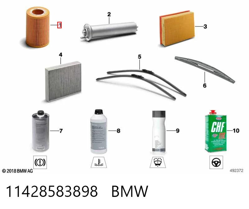 11428583898 BMW Filtro aceite