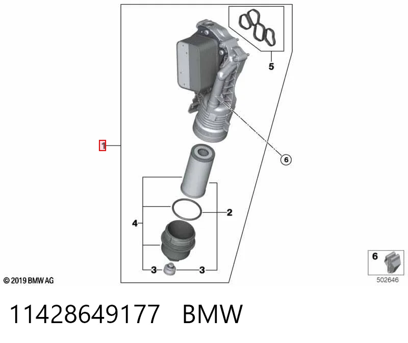 11428649177 BMW Portafiltro de aceite