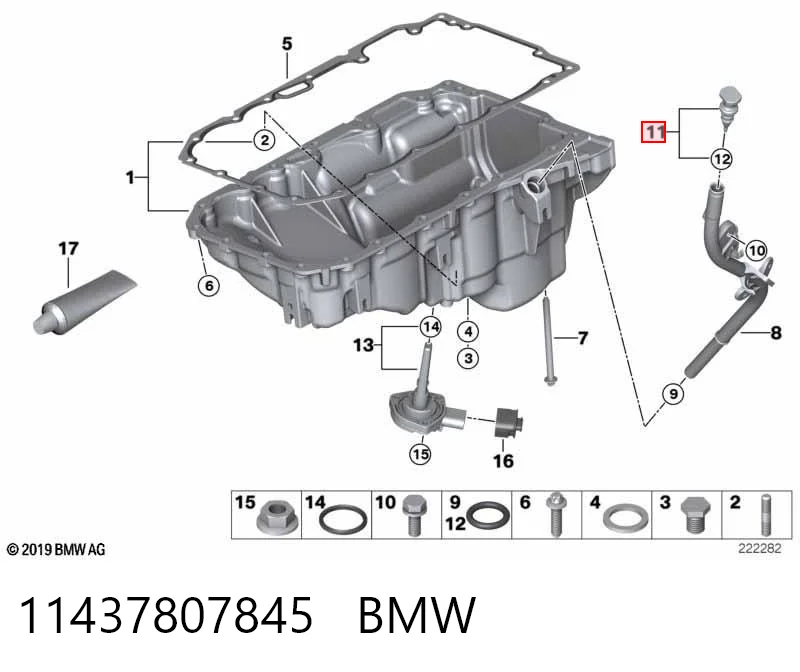 Comprar Varilla indicadora de nivel de aceite del motor BMW 5  E60 a bajo precio