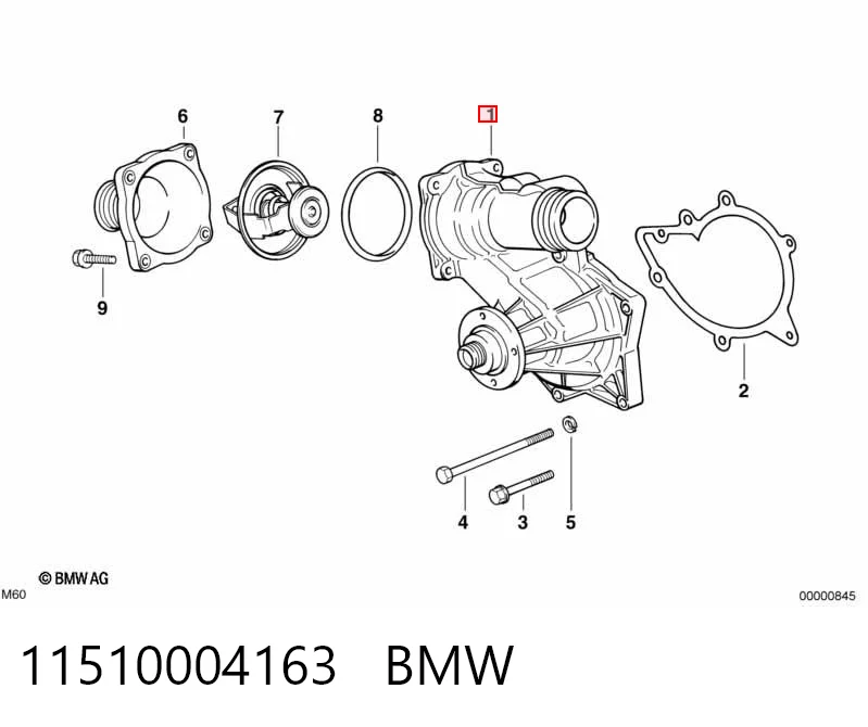 11510004163 BMW Bomba refrigerante coche