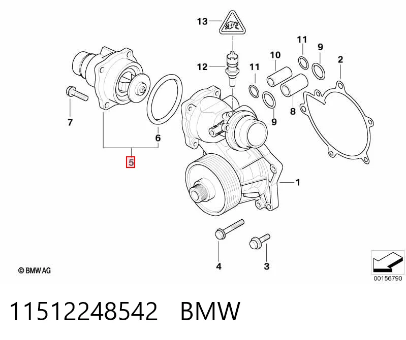Termostato 11512248542 BMW