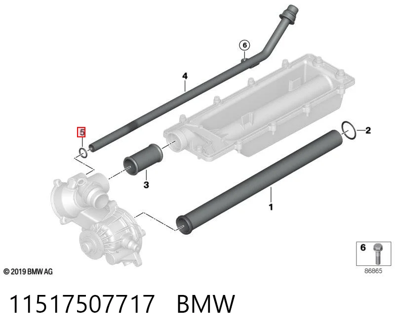 11517507717 BMW Junta, sensor de posición de cigüeñal