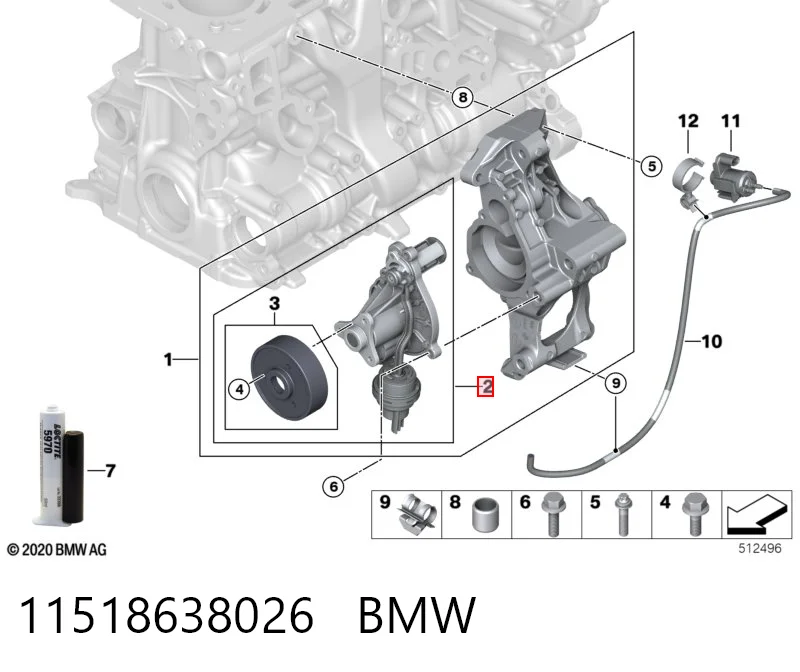 11518638026 BMW Bomba refrigerante coche