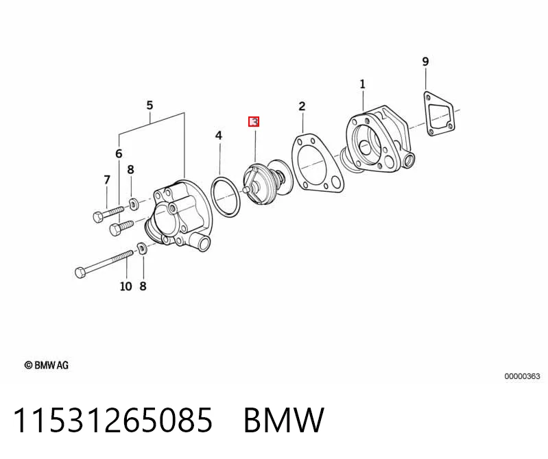 Termostato para BMW 3 E21