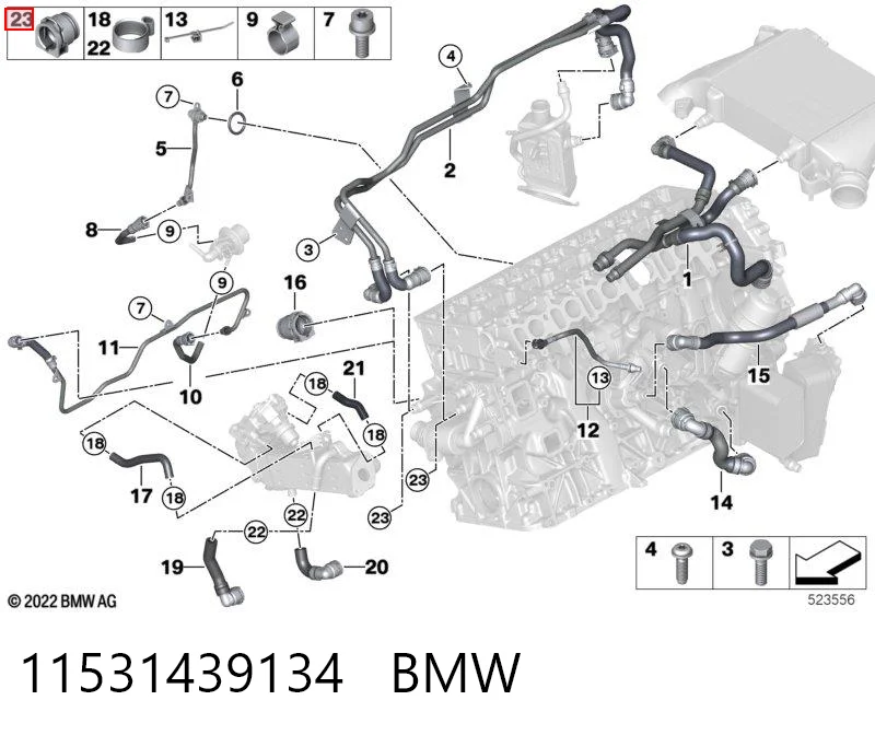 11531439134 BMW Tapón de sistema de refrigeración