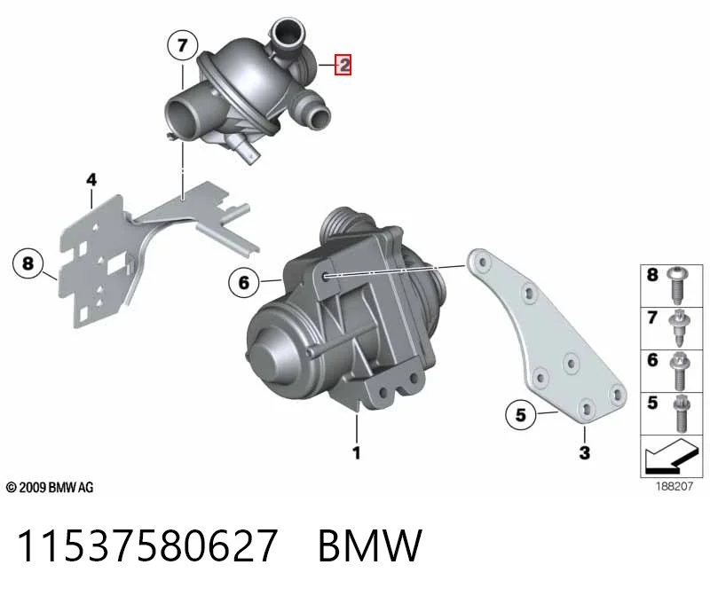 11537580627 BMW Termostato de agua