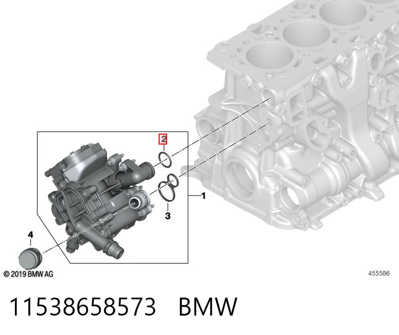 11538658573 BMW Juego de juntas, colector de admisión