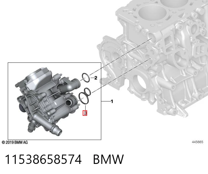 11538658574 BMW Junta termostato