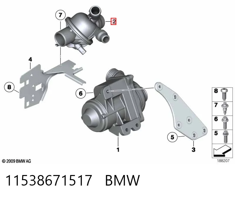 11538671517 BMW Termostato de agua