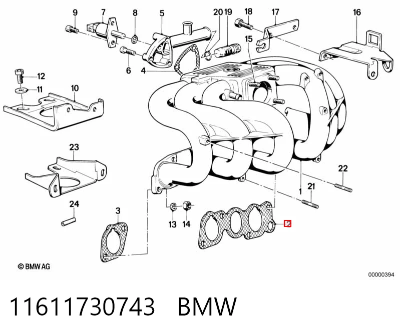 Comprar Junta del colector de admisión BMW 3  E21 a bajo precio