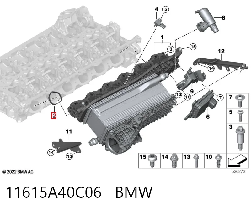 Comprar Junta del colector de admisión BMW X6  G06, F96 a bajo precio