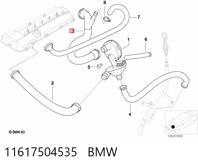 11617504535 BMW Decantador de aceite