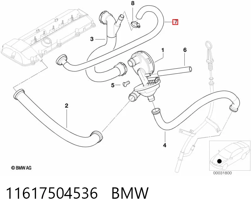 11617504536 BMW Decantador de aceite