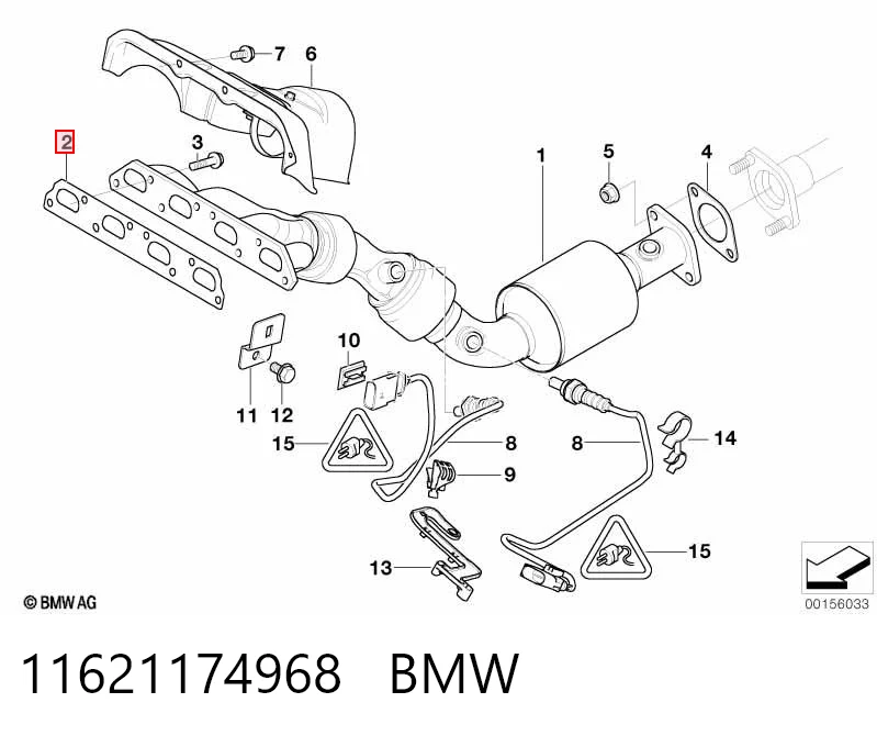 Junta de colector de escape para Mini Cooper  (R50, R53)