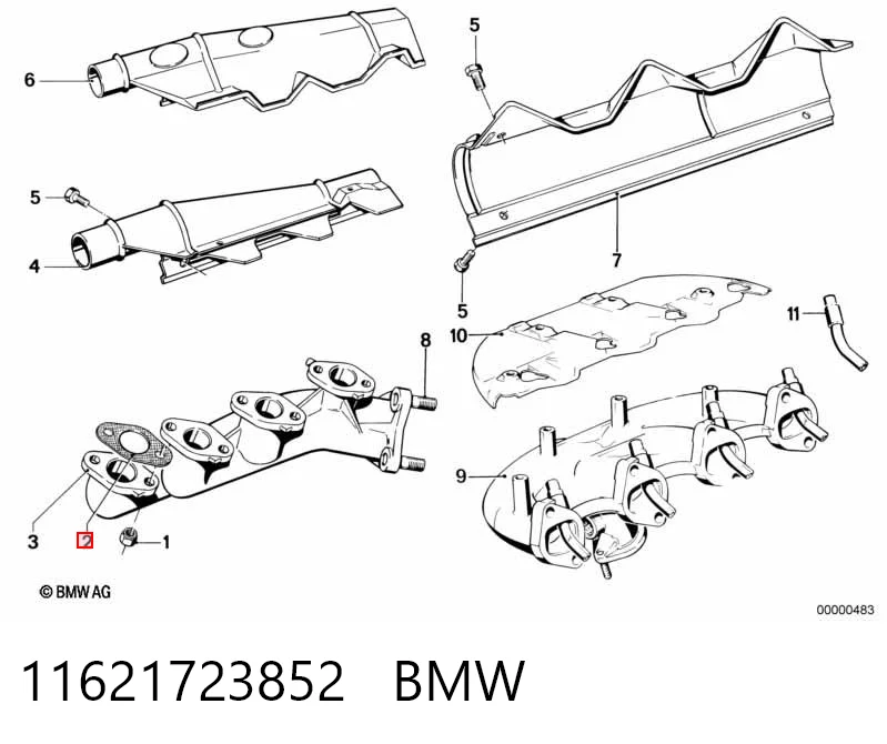 Comprar Junta de colector de escape 3  E21
